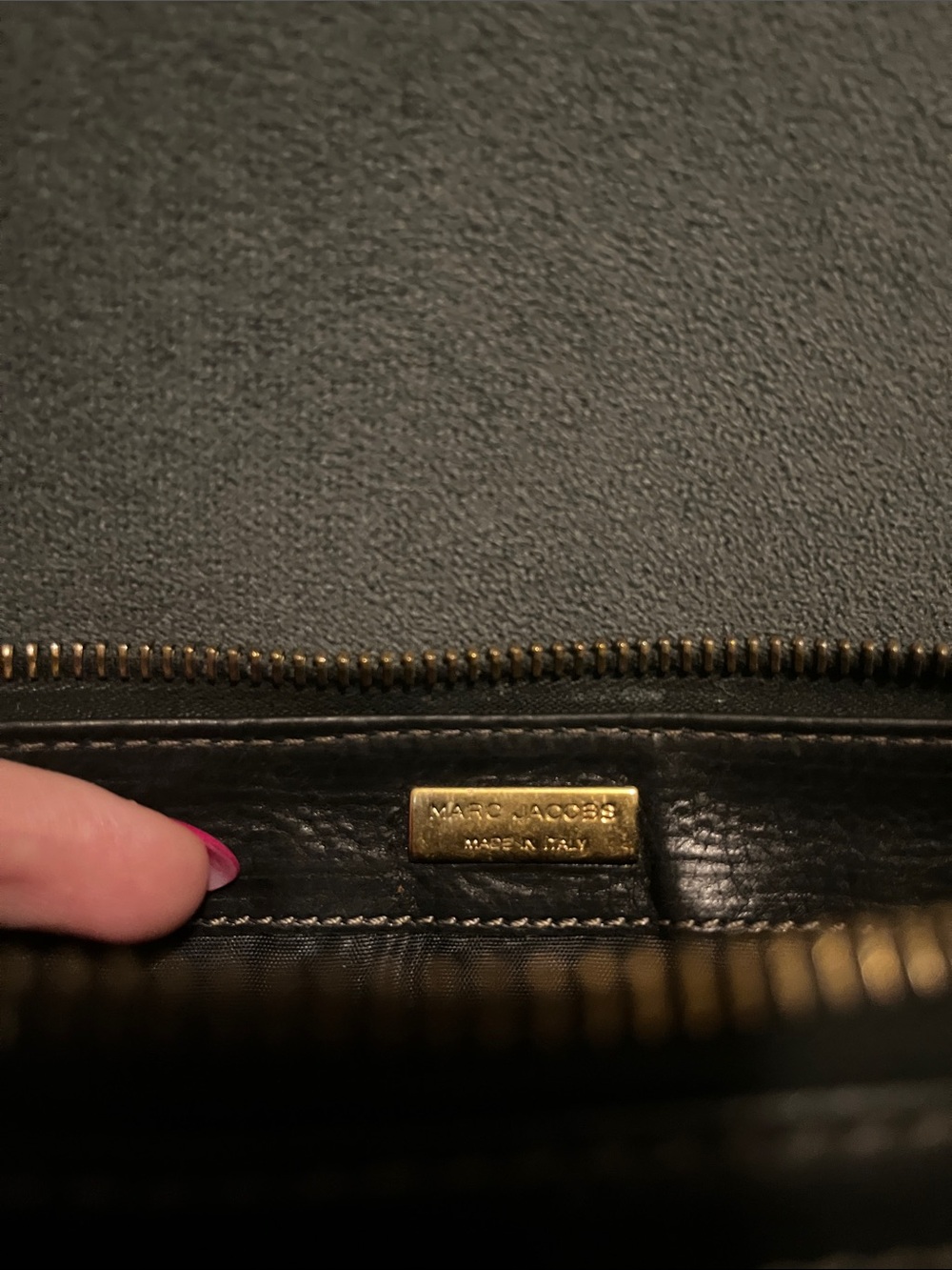 Marc Jacobs Black Leather Wallet with Gold Hardware - Picture 10 of 15